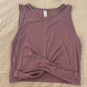 ALO Yoga Dusty Rose Twist Tank Top
